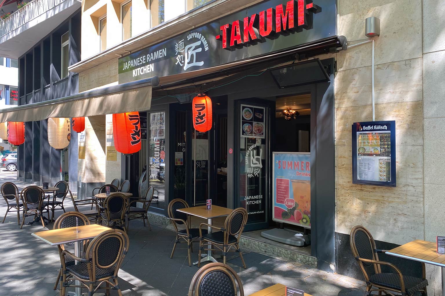 Takumi Restaurant Köln- Außenbereich
